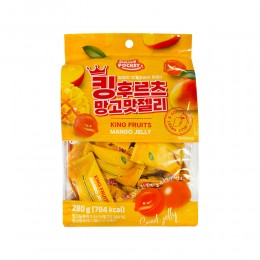 데일리포켓 킹후르츠 망고맛 젤리 280g